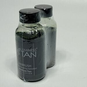 Lot 2 NEW Luminess Air Airbrush Tanning Solution Medium Tan 1.5 oz